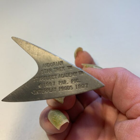 Star Trek Star Fleet Academy Andorian 3" pewter figure 1997 - Picture 3 of 3